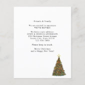 Budget kerstboom - Nieuwe adresfeestdag (Achterkant)