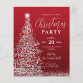 Budget kerstboom Silver Red Holiday nodigt u uit (Voorkant)