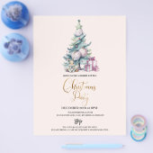 Budget Kerstboom Vakantie Party Flyer (Enkel)