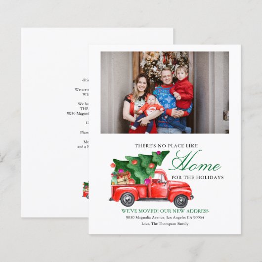 BUDGET Kerstboom Vrachtwagen Foto verplaatsen (Voorkant / Achterkant)