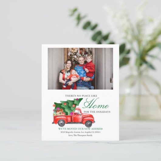 BUDGET Kerstboom Vrachtwagen Foto verplaatsen (Staand voorkant)