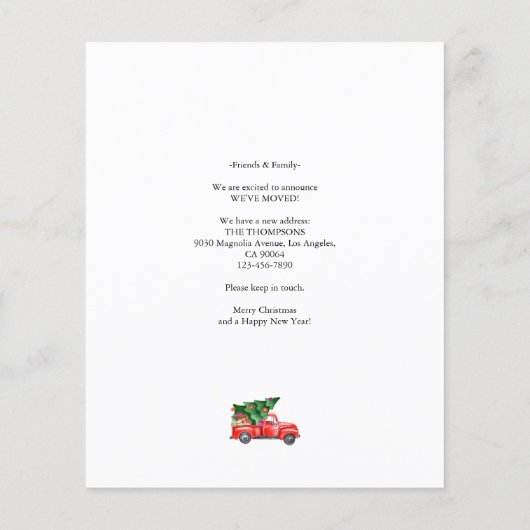 BUDGET Kerstboom Vrachtwagen Foto verplaatsen (Achterkant)