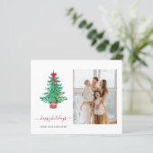 Budget kerstboom We hebben fotokaarten verplaatst (Staand voorkant)