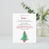 Budget kerstboom We hebben vakantiekaarten verplaa (Staand voorkant)