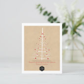 BUDGET Kerstboom Wit Met Rode Ballen (Staand voorkant)
