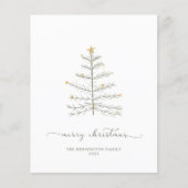 Budget kerstboomhandschrift (Voorkant)