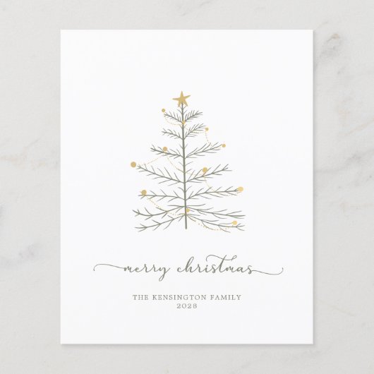 Budget kerstboomhandschrift (Voorkant)