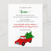 Budget kerstboomvloed Moving Holiday Kaart (Voorkant)