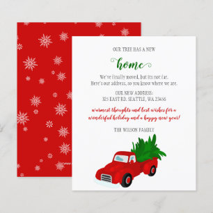 Budget kerstboomvloed Moving Holiday Kaart