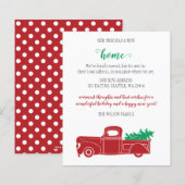 Budget kerstboomwagen We hebben Kaarten verplaatst (Voorkant / Achterkant)