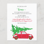 Budget kerstboomwagen We hebben vakantievakantie-K (Voorkant)