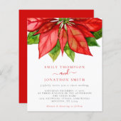 Budget kerstbruiloft Grote Rode Poinsettia (Voorkant / Achterkant)