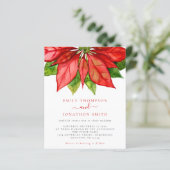 Budget kerstbruiloft Grote Rode Poinsettia (Staand voorkant)