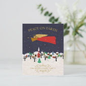 Budget kerstcadeaukaart voor de Town Folk Art Vaka (Staand voorkant)