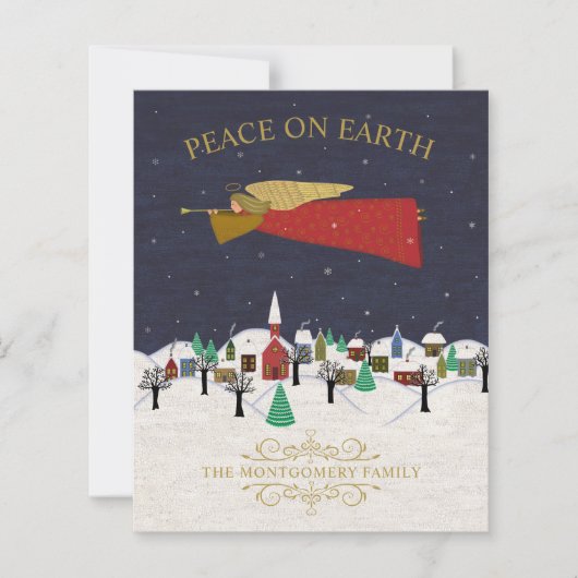 Budget kerstcadeaukaart voor de Town Folk Art Vaka (Voorkant)