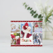 Budget kerstcadeautje GELOOFWAARDIGE 5-fotofeestka (Staand voorkant)