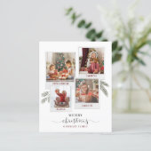 Budget kerstfamiliefoillainkkaart (Staand voorkant)