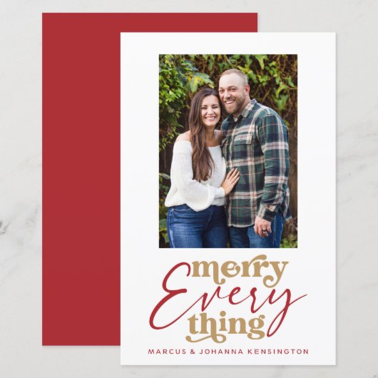 Budget kerstfeest Alles feestdag foto (Voorkant / Achterkant)