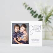 Budget kerstfeest Joy Seashell Holiday Foto (Staand voorkant)