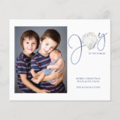 Budget kerstfeest Joy Seashell Holiday Foto (Voorkant)