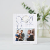 Budget kerstfeest Joy Seashell Holiday Foto (Staand voorkant)