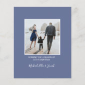 Budget kerstfeest Joy Seashell Holiday Foto (Achterkant)