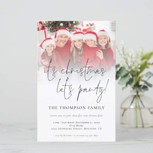 BUDGET Kerstfeest met fotobedekking (Staand voorkant)