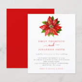 Budget kerstfeest Rood Poinsettia (Voorkant / Achterkant)