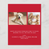 Budget kerstfeest Vrede 3-fotokaart (Achterkant)