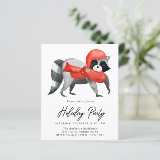 Budget kerstfeestdag feestdag (Staand voorkant)