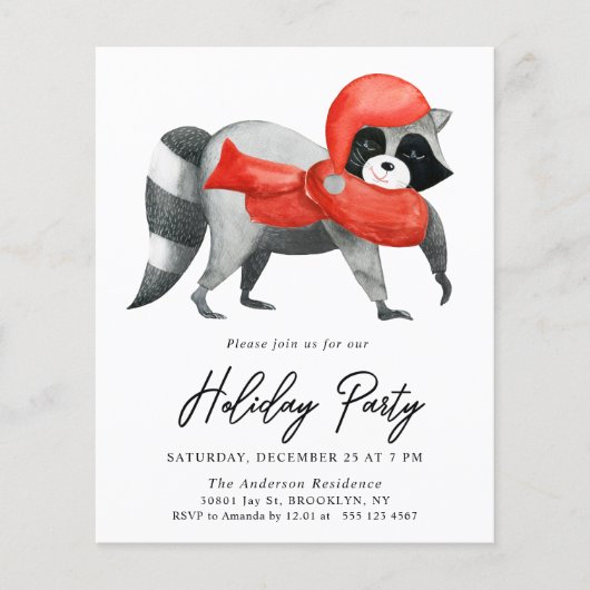 Budget kerstfeestdag feestdag (Voorkant)