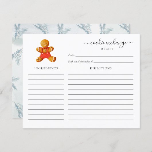 Budget kerstfeestdag Koekjeswisselaar - Ontvanger (Voorkant / Achterkant)