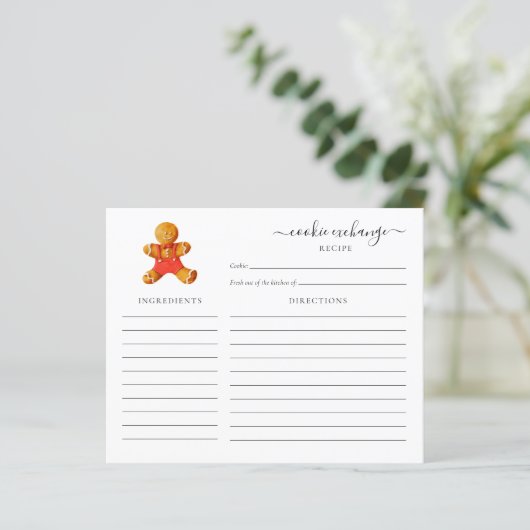 Budget kerstfeestdag Koekjeswisselaar - Ontvanger  (Staand voorkant)