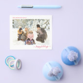 Budget Kerstfoto Modern Minimaal 2025 Kaart (Enkel)