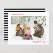 Budget Kerstfoto Modern Minimal 2024. Kaart (Voorkant / Achterkant)