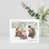 Budget Kerstfoto Modern Minimal 2024. Kaart (Staand voorkant)