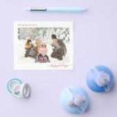 Budget Kerstfoto Modern Minimal 2024 Kaart (Enkel)