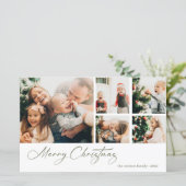Budget kerstfoto's Collage Holiday Kaart (Staand voorkant)