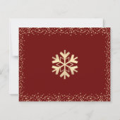 Budget kerstfoto's Vredesliefde Joy Gold Kaart (Achterkant)