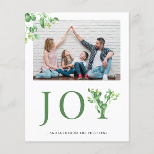 Budget Kerstkaart met eigen foto Vliegkaart Flyer