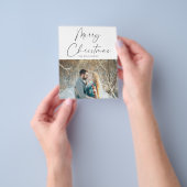 Budget Kerstkaart met foto Flyer (Hand)