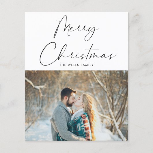 Budget Kerstkaart met foto Flyer (Voorkant)