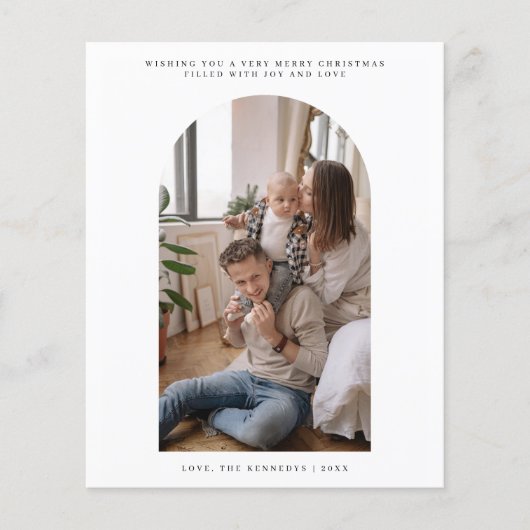 Budget Kerstkaart met kerstgroet Arch Flyer (Voorkant)