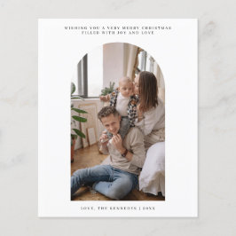 Budget Kerstkaart met kerstgroet Arch Flyer