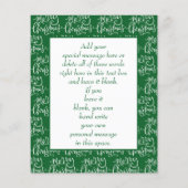 Budget kerstKaart Nativiteit Joy Green Flyer (Achterkant)