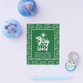 Budget kerstKaart Nativiteit Joy Green Flyer (Enkel)