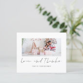 Budget Kerstliefde en Bedankt met foto's (Staand voorkant)