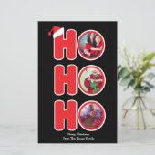BUDGET Kerstman Ho Ho Ho kerst foto frame (Staand voorkant)