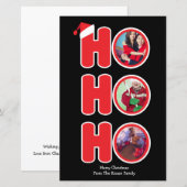 BUDGET Kerstman Ho Ho Ho kerst foto frame (Voorkant / Achterkant)