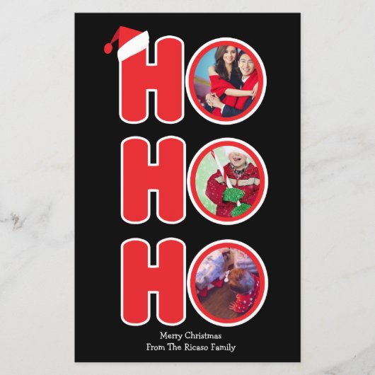 BUDGET Kerstman Ho Ho Ho kerst foto frame (Voorkant)